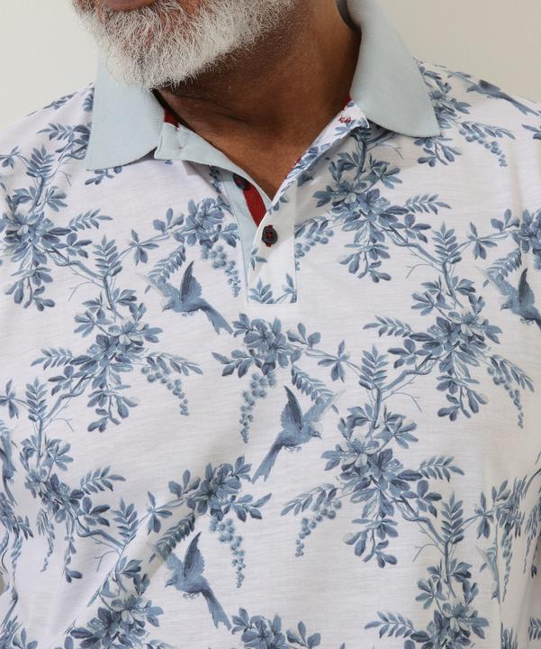 Actual product image Joe Browns Bird Print Polo Shirt (S)