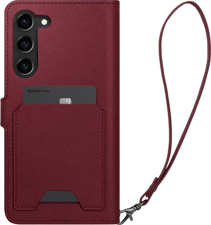 Produktbild Spigen Wallet S Plus für S916B Samsung Galaxy S23+ - burgundy (Samsung Galaxy S23+)