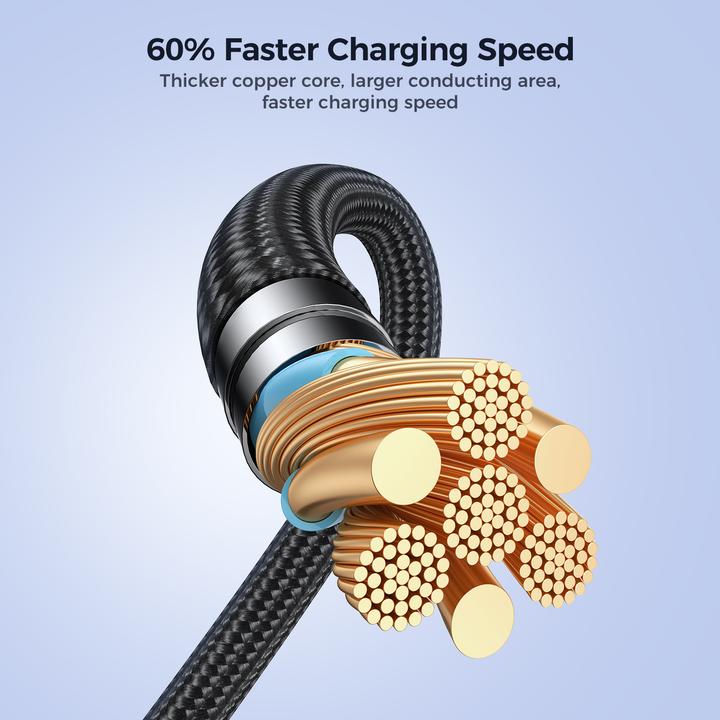 Actual product image Joyroom Pioneer Series SA31-CL3 USB-C / Lightning 30W 1.2m cable - black (1.20 m, 30 W)
