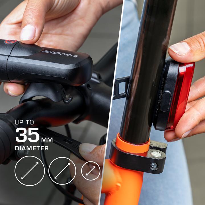Actual product image Sigma Sport Aura 30/Curve (30 lm, 30 lm)