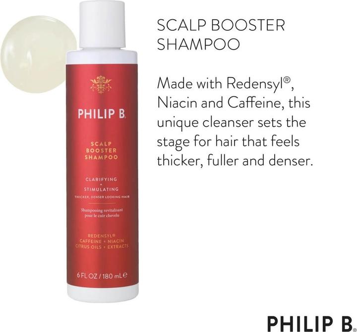 Actual product image Philip B. - Scalp Booster Shampoo (180 ml, Liquid shampoo)