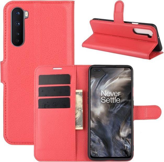 Produktbild MU Classic Litchi Leder Bookcover Series (OnePlus Nord)