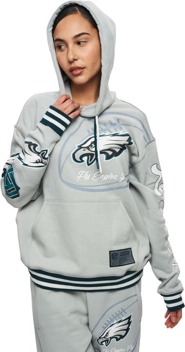 Immagine prodotto Recovered Re:covered Felpa con cappuccio in pile - PATCHES Philadelphia Eagles - XL (XL)