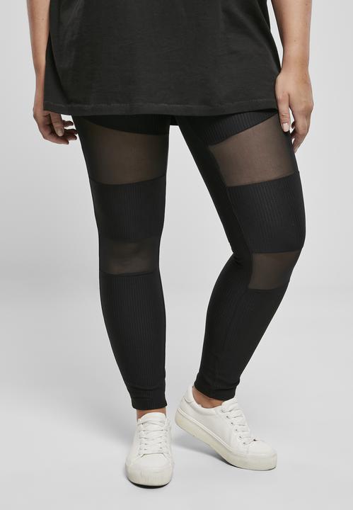 Immagine prodotto Urban Classics Leggings a costine Tech Mesh da donna (4XL)