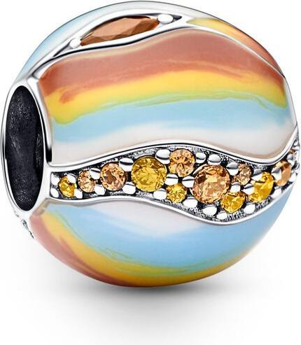 Pandora Planet Jupiter Funkelnder Charm (Silber 925, Emaille)