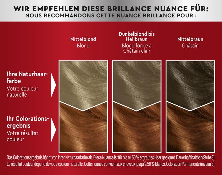 Produktbild Schwarzkopf Brillance Intensiv-Color-Creme 921 Kupferrot (Braun)