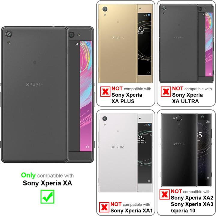 Actual product image Cadorabo TPU Matt Metallic Cover (Sony Xperia XA)