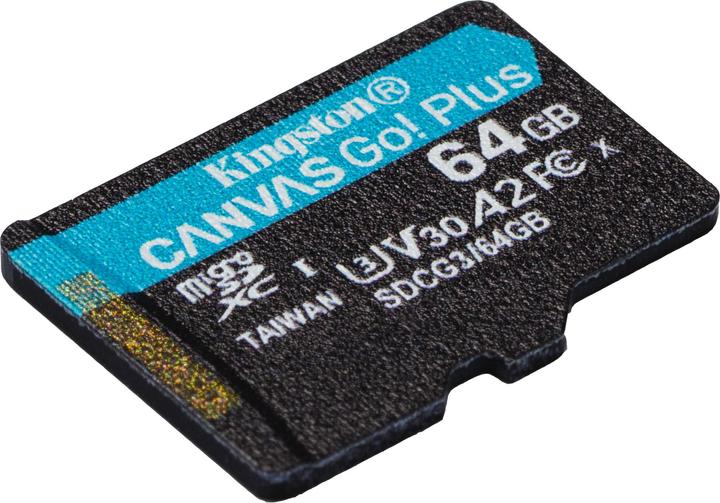 Image du produit Kingston Canvas Go Plus (64 Go, microSDXC, U3, UHS-I)