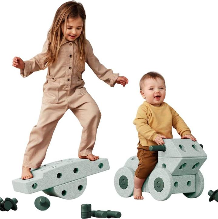 Produktbild Modu Dreamer-Set - XXL Bauset Balance-Spielzeug, Rutscher, Wippe
