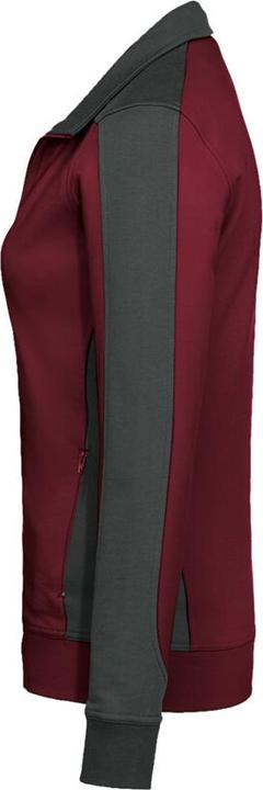 Actual product image Hakro Ladies Sweat Jacket Contrast Performance wine red/anthr. XS (XS)