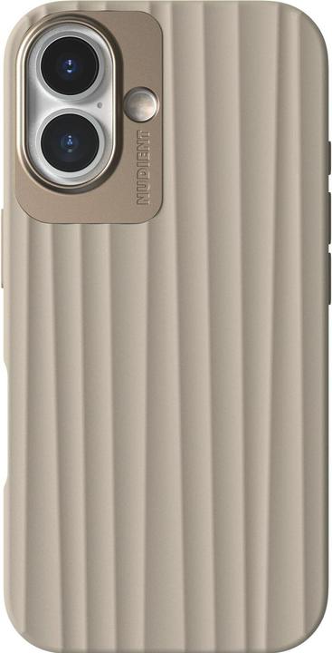 Actual product image Nudient Back Cover Bold MagSafe iPhone 16 Linen Beige (Apple iPhone 16)