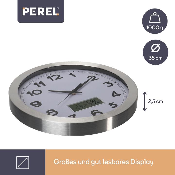 Actual product image Perel Wall clock (35 cm)