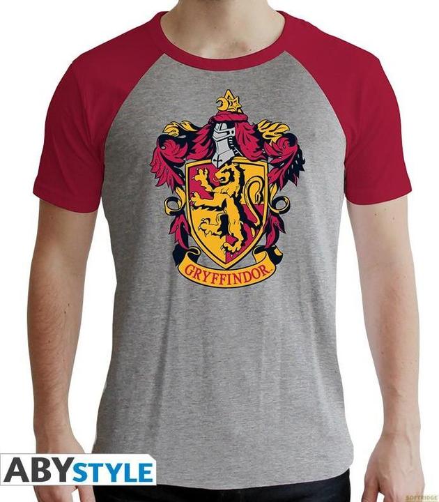 ABYstyle HARRY POTTER - Tshirt Gryffindor man SS grey red- premium (XS)