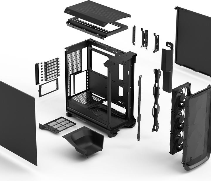 Produktbild Fractal Meshify 3 Solid black (schwarz) (mATX, Mini-ITX, E-ATX, ATX)
