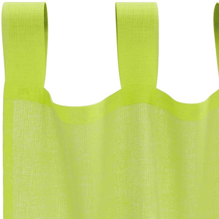 Produktbild VidaXL Voile Vorhänge mit Lasche 2 Stk. Apfelgrün (140 x 225 cm)