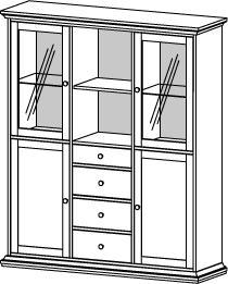 Tvilum Paris (143.5 x 41.5 x 169 cm)
