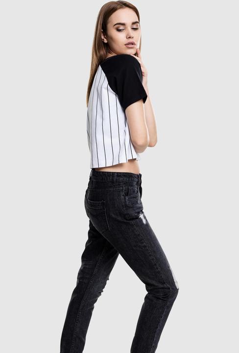 Actual product image Urban Classics Ladies Cropped Baseball Tee (M)
