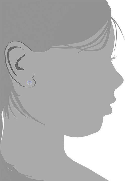 Immagine prodotto Prinzessin Lillifee Gioielli per orecchie da bambina, argento 925, zirconi (sintetici), cuore (Argento 925)