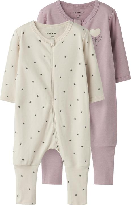 Produktbild Name it Nbfnightsuit 2p Zip Ff Heart Noos (68)