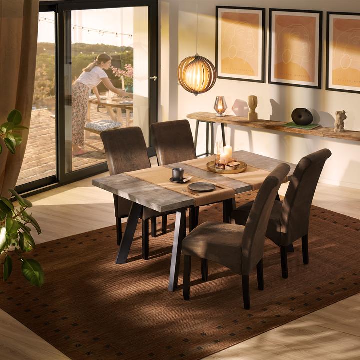 Immagine prodotto tectake 8 sedie da sala da pranzo con seduta ergonomica