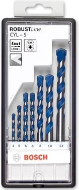 Actual product image Bosch Professional Zubehör 5-piece CYL-5 concrete drill bit set, Robust Line, 4-8 mm (Ø 8.0 mm, 4.00 mm, 5.0 mm, 6.0 mm)