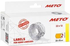 Actual product image METO Labels for price labellers, 32 x 19 mm, orange fluorine, suitable for Classic L, 2 lines