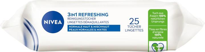 Actual product image NIVEA Cleansing Wipes 3in1 Refreshing Multipack 6 x 25 pieces (Cleaning cloths)