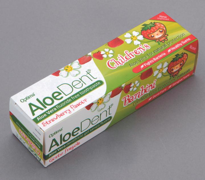 Produktbild Aloe Dent AloeDent Children's Strawberry Toothpaste 50ml (50 ml)