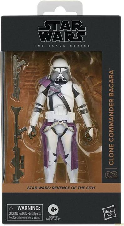 Actual product image Hasbro Star Wars Episode III Black Series Clone Commander Bacara