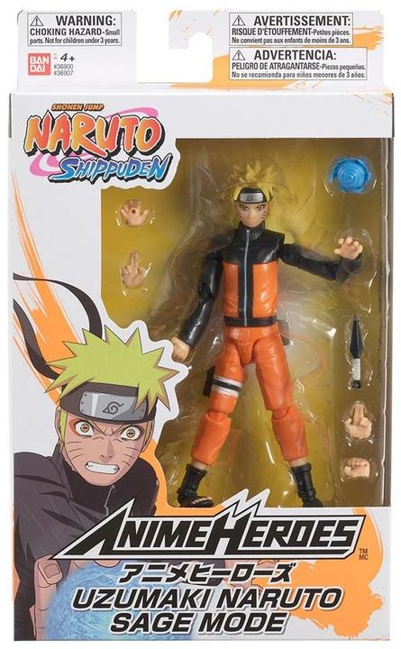 Actual product image Bandai Naruto Shippuden Anime Heroes - Uzumaki Naruto