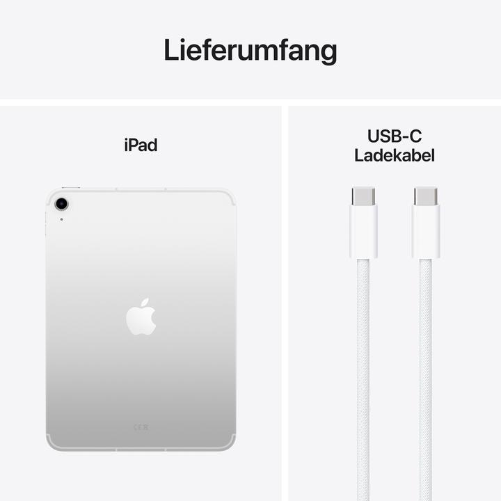 Produktbild Apple iPad 2025 (11. Gen) (5G, 11", 256 GB, Silver)