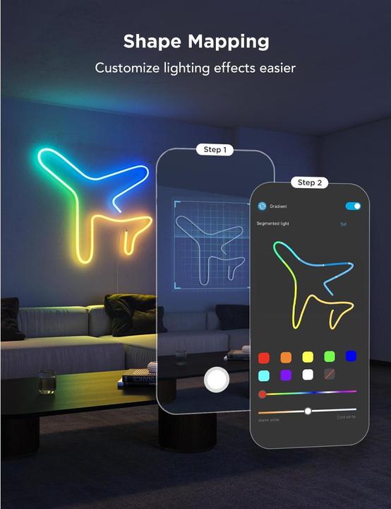Produktbild Govee Neon Preinstalled Strip Light (Mehrfarbig, 500 cm, Indoor)