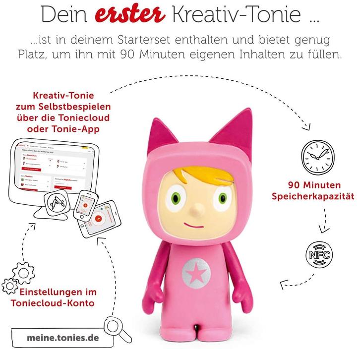 Productafbeelding Tonies Toniebox Startset Roze (Creatieve Tonie) (Duits)