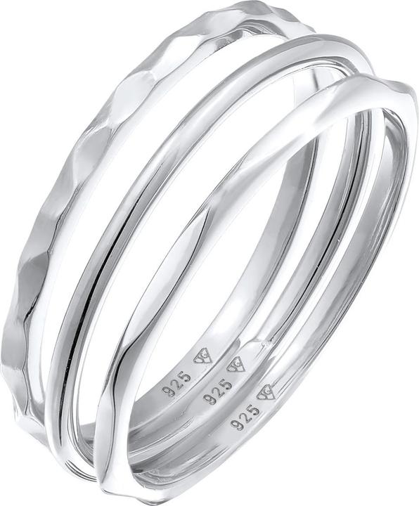 Elli Ring Stapelringe Stacking Bandring 3er Set 925 Silber