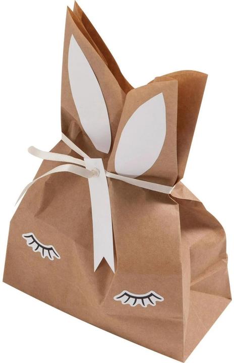 Immagine prodotto Folia Set di sacchetti di carta craft coniglietto marrone/rosa/bianco 9 pezzi. (Borsa da regalo, 9 x)