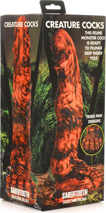 Actual product image Creature Cocks Sabretooth - Silicone Dildo/Black