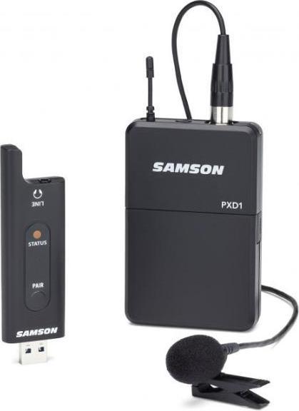 Actual product image Samson XPD2 system microphone with windscreen and case