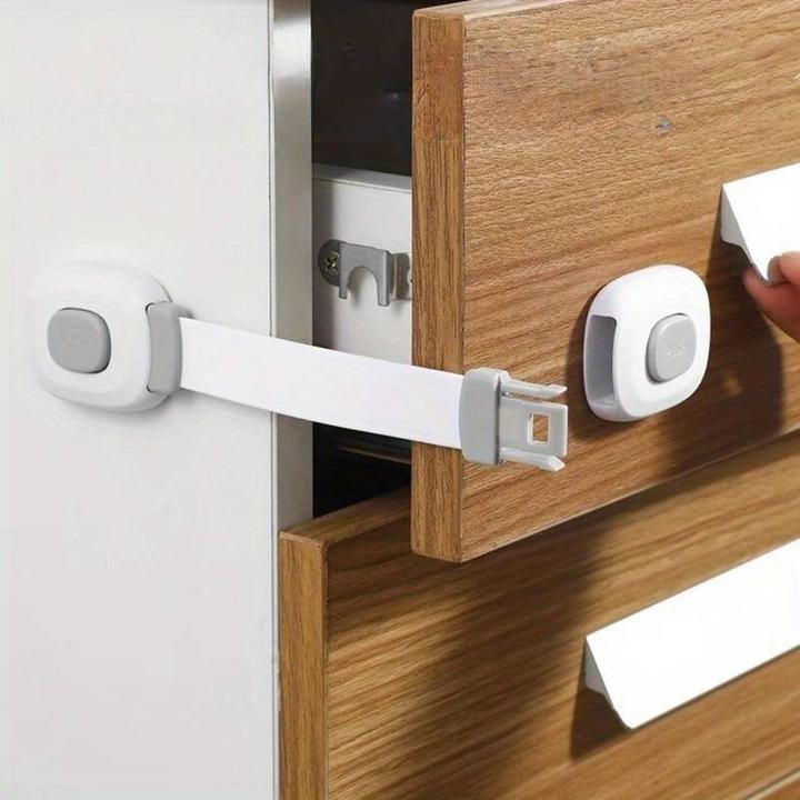 Immagine prodotto Milkii Serratura di sicurezza per bambini per armadi, cassetti ecc. (2 pezzi)