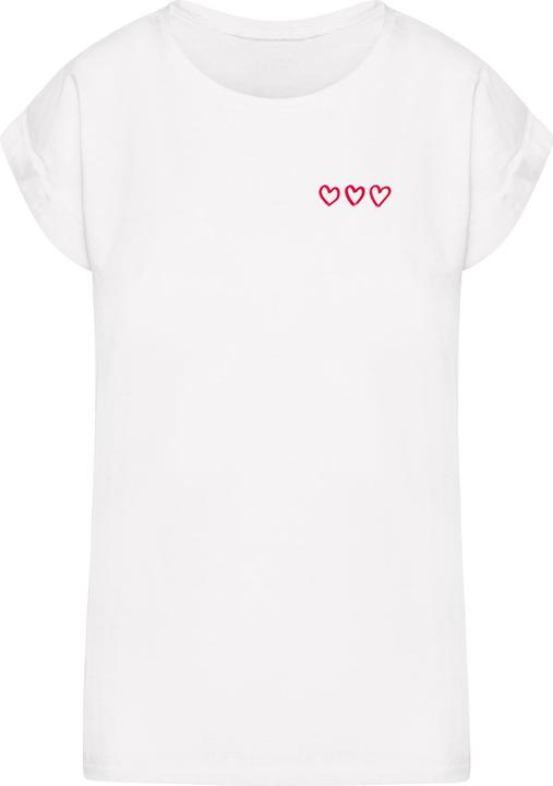 Actual product image Mister Tee MisterTee Three In A Row Ladies Extended Shoulder Tee - 194805 (S)