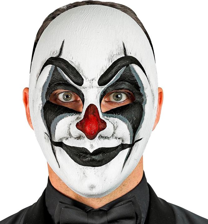 Produktbild Widmann Commedia Dell'Arte Maske Clownmaske Schwarz Weiss