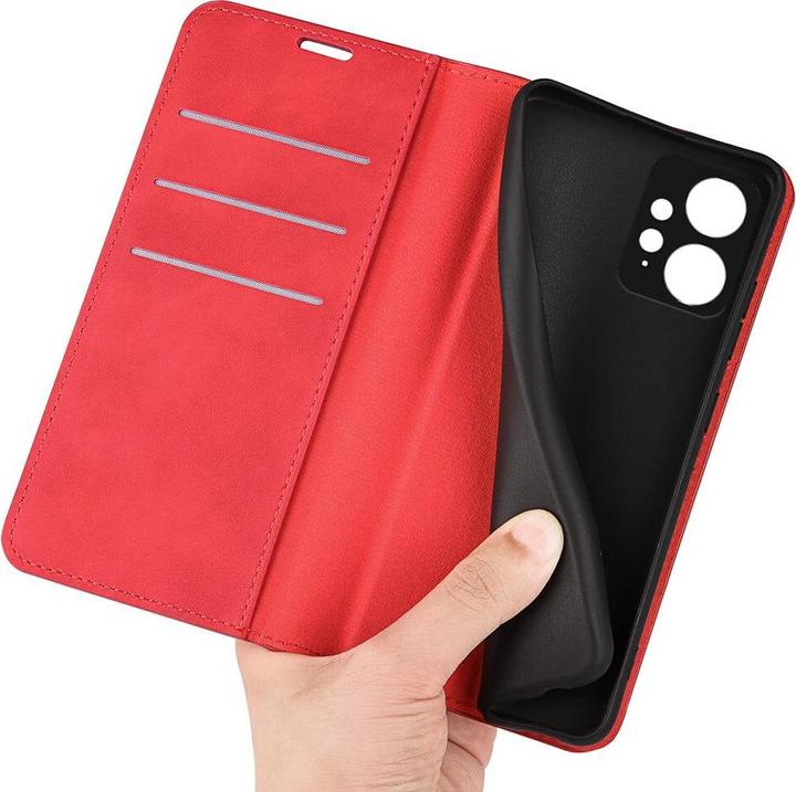 Produktbild Cover-Discount Xiaomi Redmi Note 12 4G - Stand Flip Case Hülle rot (Xiaomi Redmi Note 12)