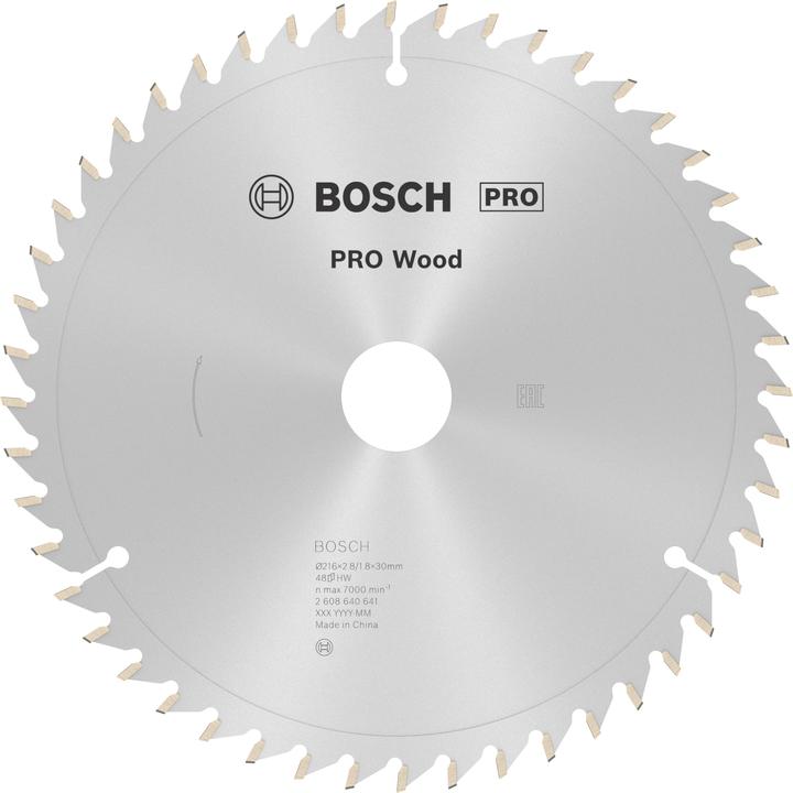 Produktbild Bosch Professional Zubehör PRO Wood Kreissägeblatt, 216 x 2.8 x 30 mm