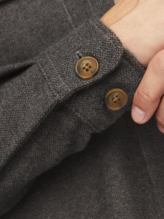 Produktbild Jack & Jones Jprraymond Melange Solid Ls Overshirt Sn (S)