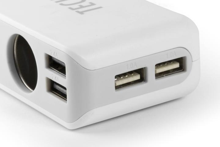 Actual product image Technaxx Car charger 4USB connections and 3-way distributor
