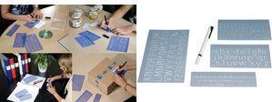 Actual product image Wedo Stencil Set with Pen (118 mm)