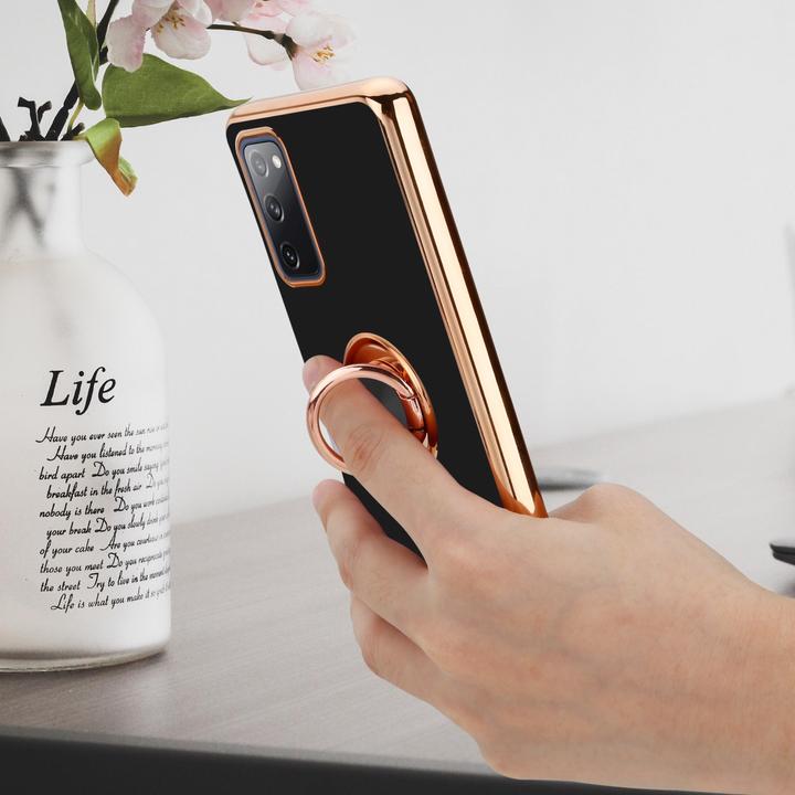 Actual product image Cadorabo Case for Samsung Galaxy S20 FE in TPU with camera protection and ring LM089 Style (Samsung Galaxy S20 FE)