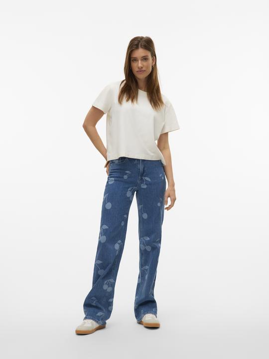 Actual product image Vero Moda VMTESSA Hohe Taille Weiter Beinschnitt Jeans Weit geschnitten (W28/L32)