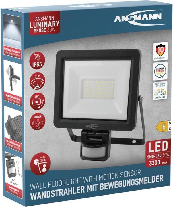Produktbild Ansmann Flutlicht WFL30W-S kabelgebunden 30W (3300 lm, E16, IP65)