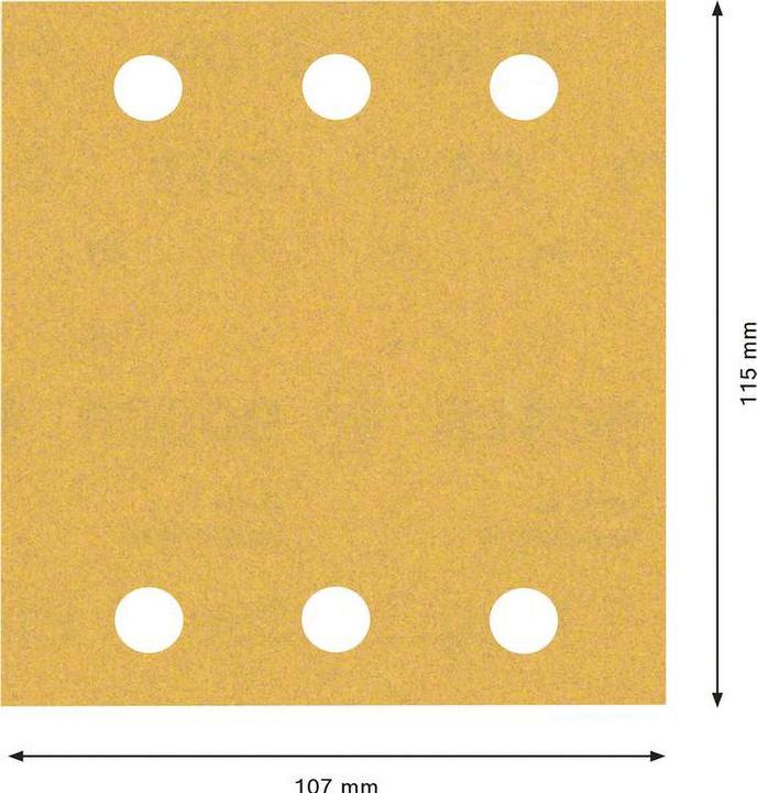 Actual product image Bosch Professional Zubehör Accessories 2608901658 Sanding paper for orbital sander 180 grain ( (G180)