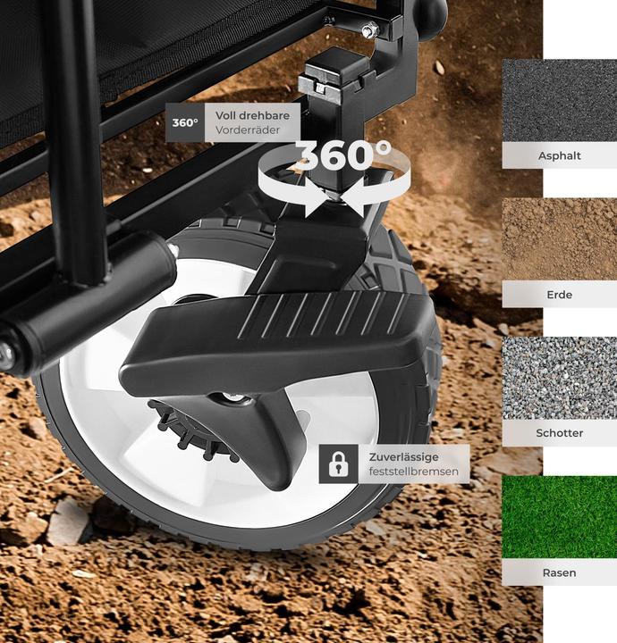 Actual product image tectake Foldable Leon handcart with brakes